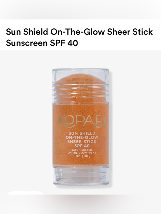Kopari Other - Kopari Sun Shield On-The-Glow Sheer Stick — Bronzy Peach SPF 40